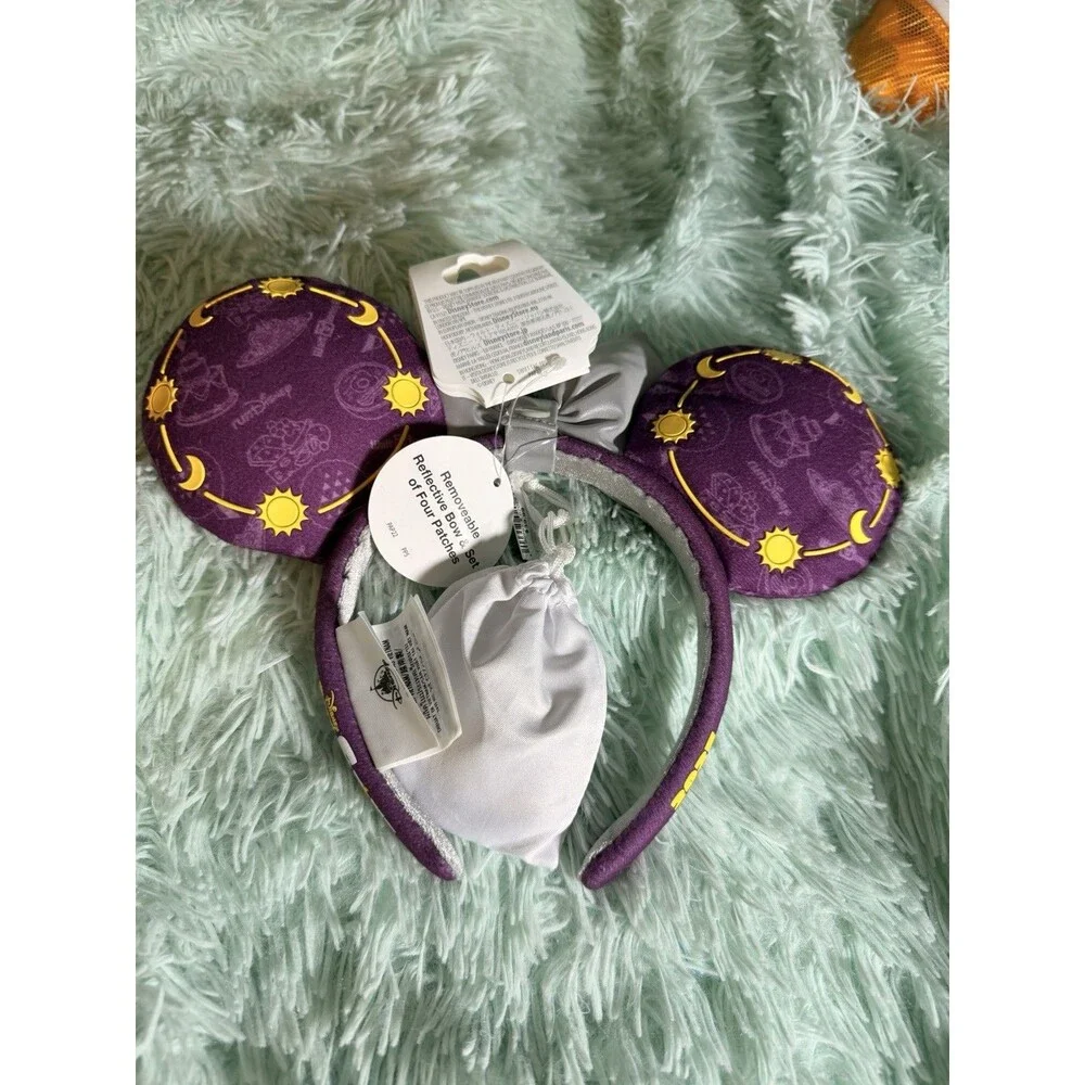 NEW AUTHENTIC Rundisney Wine & Dine Weekend Ears With Removable Bow And Patches